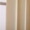 GZQIAWY Eyelet Curtain,Opaque 75%-95% Blackout Thermal Curtain,Cold and Heat Insulation Decorative Curtain Heat Protection Curtain Winter Summer (Width x Height) W133.8 x H94.48in Beige 1PCS view 3