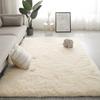 Wlian Super Soft Shaggy Rugs Fluffy Carpets for Bedroom - Washable Fuzzy Area Rugs Anti-Slip for Bedroom Living Room Kids Room Girls Nursery Home Decor, 4.6x6.6 Feet, Off-White view 1
