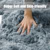 Wlian Super Soft Shaggy Rugs Fluffy Carpets for Bedroom - Washable Fuzzy Area Rugs Anti-Slip for Bedroom Living Room Kids Room Girls Nursery Home Decor, 5.3x6.6 Feet, Graypurple view 2