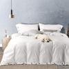 Lujoso Castle 3 Pc Button Stitch Duvet Cover Set Made of 100% Long Staple Egyptian Cotton 800 TC view 1