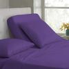 100% Cotton Purple King Split Head Flex Sheet Set for Adjustable Bed, Half Split, 39" Split at Top, 4 Piece Split Head Sheet Set 18" Deep Pocket view 1