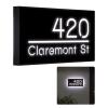 12V Backlit House Numbers for House,Personalised Illuminated Numbers,Address Plaque Lighted with LED (40X20CM, White Light) view 1