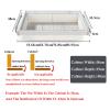 Telescopic Clothes Basket Wardrobe Pull Basket, Damping Buffer Cloakroom Organizer, Adjustable Width Fits Most Wardrobes and Cabinets (Color : White, Size : 65-75cm) view 2