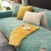 LUBOSE Velvet Sofa Covers, Washable Sofa Cover Protectors, Plush Sofa Covers, Sofa Protectors, Sofa Towels, Sofa Blankets(90 * 70cm, Green) view 2