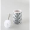 MANFER Bathroom Accessories Ceramic Toilet Brush Set - Toilet Bowl Brush and Holder with Steel Handle, Compact Freestanding Toilet Brush Holder for Bathroom Cleaning view 3