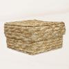 Zerodeko 2pcs Handmade Woven Straw Storage Basket Lid Decorative Organizer Container for Toys Cosmetics and Small Items for Home and Housewarming view 2