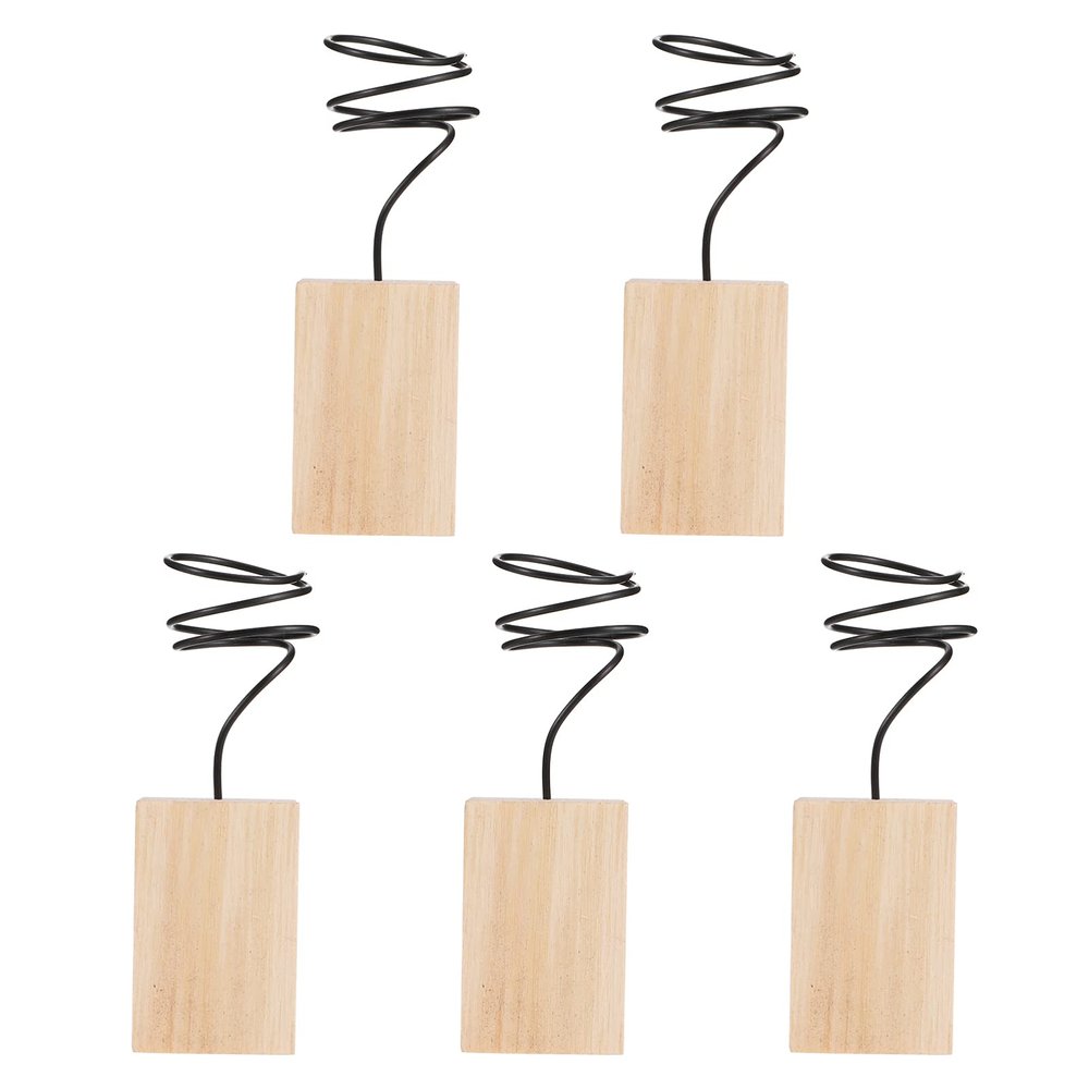 HANABASS 5pcs Decorative Air Plant Stand Holder Rack for Tabletop Display for Home Office Wedding Decor Gardening Stylish Convenient Air Plant Wood Holder
