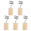 HANABASS 5pcs Decorative Air Plant Stand Holder Rack for Tabletop Display for Home Office Wedding Decor Gardening Stylish Convenient Air Plant Wood Holder view 1