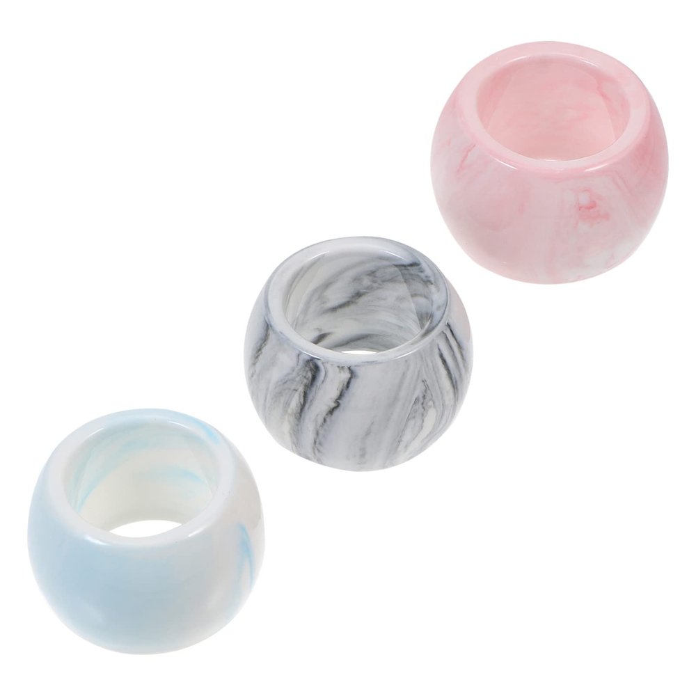 3Pcs Electric Toothbrush Holder Office Marble Toothbrush Porcelain Toothbrush Stand Dispenser Electric Toothbrush Stand Electric Razor Stand Base Frame Ceramics Lovers