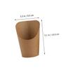 Zerodeko 50pcs Kraft Paper French Fries Holders Take Food Cones for Parties Weddings Anniversaries and Picnics Storage for Snacks and Appetizers view 4