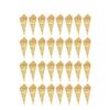 COHEALI Diy Kraft Paper Cones 100Pcs Music Note Pattern Flower Holder Bouquet Candy Boxes for Wedding Party Favors with Ropes Stickers 5.90X5.90In view 1
