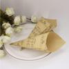 COHEALI Diy Kraft Paper Cones 100Pcs Music Note Pattern Flower Holder Bouquet Candy Boxes for Wedding Party Favors with Ropes Stickers 5.90X5.90In view 4