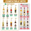 24 Packs Coffee Syrup Pump Dispenser, Fits 25.4 Oz/750ml Coffee Flavoring Syrup Bottles, No Dripping, Great for Home & Coffee Bar Drinking Mixes, Tea, Plus Spoons (Gold,5.23") view 2