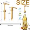 24 Packs Coffee Syrup Pump Dispenser, Fits 25.4 Oz/750ml Coffee Flavoring Syrup Bottles, No Dripping, Great for Home & Coffee Bar Drinking Mixes, Tea, Plus Spoons (Gold,5.23") view 4