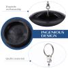 Zerodeko 4pcs Sewer Stoppers -Leak Drain Plugs for Kitchen and Bathroom Sinks Flexible Water Plugs Chains Black Easy to Use and Clean Prevents Debris and Food Splashing view 4