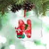 Christmas Ornaments 2022 Monogram Initial Letter N Ornament for Christmas Tree Decor Christmas Gnomes Santa Personalized Christmas Ornaments Holiday Keepsake Gifts for Mom Bridesmaid Bridal Shower view 1