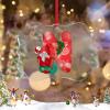 Christmas Ornaments 2022 Monogram Initial Letter N Ornament for Christmas Tree Decor Christmas Gnomes Santa Personalized Christmas Ornaments Holiday Keepsake Gifts for Mom Bridesmaid Bridal Shower view 2