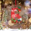 Christmas Ornaments 2022 Monogram Initial Letter E Christmas Decorations for Tree Christmas Gnomes Santa Personalized Christmas Ornaments Holiday Keepsake Gifts for Anniversary Holiday Pendants view 2