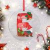 Christmas Ornaments 2022 Monogram Initial Letter E Christmas Decorations for Tree Christmas Gnomes Santa Personalized Christmas Ornaments Holiday Keepsake Gifts for Anniversary Holiday Pendants view 4
