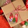 Monogram Initial Letter M Personalized Christmas Ornaments 2022 Christmas Gnomes Santa Ornament for Christmas Tree Decor Acrylic Christmas Ornaments Keepsake Gifts for Holiday Souvenir Birthday view 3