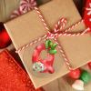 Christmas Gnomes Santa Christmas Initial Ornaments Monogram Letter Q Ornament for Christmas Tree Decor Clear Acrylic Personalized Christmas Ornaments 2022 Novelty Keepsake Christmas Decor Gift view 3
