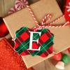 Christmas Ornaments 2022 Monogram Initial Letter E Ornaments for Christmas Trees Green Red Buffalo Plaid Personalized Christmas Ornaments Holiday Keepsake Gifts for Mom Bridesmaid Bridal Shower view 4