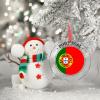 Christmas Ornaments 2022 Portugal Flag Christmas Decorations for Tree Portugal Country City Souvenir Patriotic Personalized Christmas Ornaments Holiday Christmas Keepsake New Year Gifts view 3