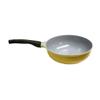 10" Ceramic Coating Interior and Exterior Cooking Wok, Cooking Pan Made In Korea view 3