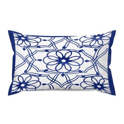Chinoiserie Blue And White Porcelain Lumbar Throw Pillow Covers 12x20 Canvas Pillow Case Vintage Chinese Style Oriental Floral Pattern Cushion Covers Farmhouse for Couch Living Room Holiday Decor