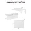 FERFXN Folding Wall-Mounted Drop-Leaf Table Wall Mounted Table Wall Mounted Desk Wall Mounted Folding Table Small Spaces Wall Mounted Table for Study/Bedroom 90x40cm/35x16in Yellow view 2