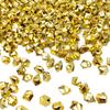 LYFJXX Fake Ice, 16 * 22mm 250 PCS, Golden Acrylic Ice Rocks, Acrylic Ice Cubes Clear Rocks Fake Diamonds Clear Acrylic Vase Filler view 2