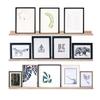 AZSKY 48 Inch Long Narrow Floating Shelves for Wall Storage Rustic Natural Wood Wall Shelf for Wall Dcor Wall Bookshelf for Kids Room Picture Ledge Shelf a Set of 3 view 1