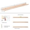 AZSKY 48 Inch Long Narrow Floating Shelves for Wall Storage Rustic Natural Wood Wall Shelf for Wall Dcor Wall Bookshelf for Kids Room Picture Ledge Shelf a Set of 3 view 3