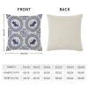 Rebbygena Farmhouse Christmas Pillow Covers 20x20 Chinoiserie Blue and White Porcelain Cotton Linen Throw Pillow Covers Decorative Home Decor Square Blue Willow Cushion Case for Couch view 2