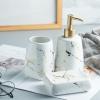 3pcs Bathroom Elegant Toothbrush Holder Soap Dish Lotion Dispenser for Stylish Bathroom Decor Glossy Finish for Home Wedding view 4