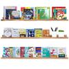 AZSKY Picture Ledge Shelf Floating Shelves for Photo Frames Kids Book Shelves Wall Mounted Burnt Display Shelf Wooden Frame Ledge 48 Inches Set of 3 Bathroom Organizer Shelves view 1
