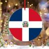 Christmas Ornaments 2022 Dominican Republic Flag Christmas Decorations for Tree Dominican Republic Country City Souvenir Patriotic Personalized Christmas Ornaments Christmas Keepsake New Year Gifts view 1