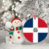Christmas Ornaments 2022 Dominican Republic Flag Christmas Decorations for Tree Dominican Republic Country City Souvenir Patriotic Personalized Christmas Ornaments Christmas Keepsake New Year Gifts view 2