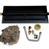 Americangaslos 15"-28" Burner Pan for Gas Fireplace Gas Fireplace Burner Gas fire pits Gas Logs Natural Gas and Propane Burner(18 Inch Two Pipe) Appearance Patent Applied view 1