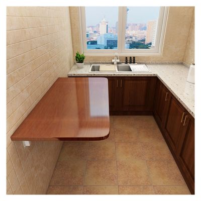 Aigoss Wall Mounted Folding Table for Kitchen Floating Desk Workbench for Laundry Room - Fold Down Wall Mount Desk for Small Spaces Desk Office Home Kitchen (Color : C, Size : L40xW30cm/L16xW12in)