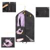 Waterproof Hanging Garment Bag,Garment Bag Suit Bags for Travel and Storage,Dance Garment Bag 40 inch Clothes Bag with Gusset, 5 Pockets & Side Zip (Black) view 3