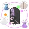 Waterproof Hanging Garment Bag,Garment Bag Suit Bags for Travel and Storage,Dance Garment Bag 40 inch Clothes Bag with Gusset, 5 Pockets & Side Zip (Black) view 4
