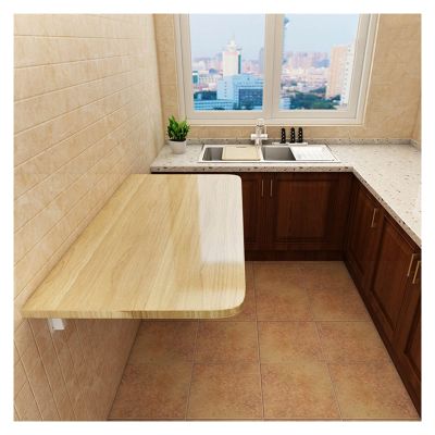Aigoss Wall Mounted Folding Table for Kitchen Floating Desk Workbench for Laundry Room - Fold Down Wall Mount Desk for Small Spaces Desk Office Home Kitchen (Color : E, Size : L40xW30cm/L16xW12in)