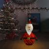 Gecheer Santa Claus Figure, Large Red Fabric Steel Decorative with LED Lights, 35.4 Inch for Indoor Outdoor Christmas Decor view 3