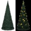 Gecheer Pop-up Christmas Tree, 7 ft Collapsible Green PVC Artificial Tree with LED Lights for Indoor Outdoor Holiday Decoration view 1