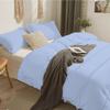 1 PC Soft Boho Chic Pom Pom Duvet Inserter Comforter, 100% Egyptian Cotton | All Season Down Alternative Bedding Duvet Inserter Comforter - [Super King Size, Light Blue] view 3
