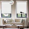 Keego Cordless Easy to Lift Roller Blinds for Windows Free Stop Spring Window Shades UV Protection Insulated Roller Window Door Blind Privacy Shade for Kitchen Office (Blackout, White, 32w x 66h) view 2