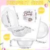 100 Pcs Hot Cocoa Bomb Packaging Box and Sticker Set 50 Individual Chocolate Bomb Box Plastic Disposable Cupcake Boxes Clear Cupcake Containers 50 Cocoa Bomb Stickers for Wedding Baby Shower Christmas view 2