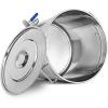 AIZYR Heavy Duty Stainless Steel Stock Pot 19L-95L Stainless Steel Fermentation Kettle with Lid and Thermometer for Beer Brewing Maple Syrup Cookware,40x40cm view 1