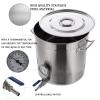 AIZYR Heavy Duty Stainless Steel Stock Pot 19L-95L Stainless Steel Fermentation Kettle with Lid and Thermometer for Beer Brewing Maple Syrup Cookware,40x40cm view 3
